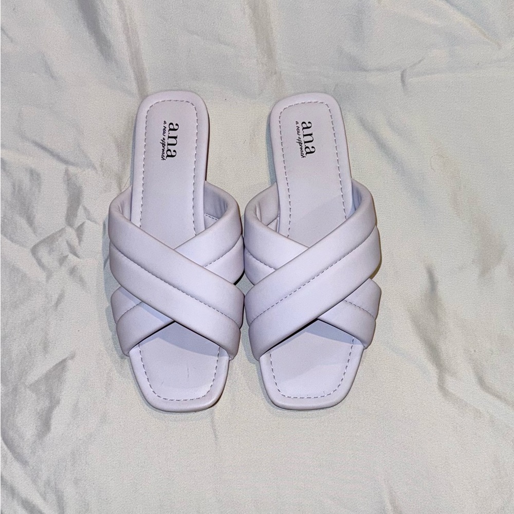 a.n.a Elegant lavender Crisscross Sandals